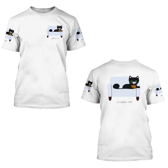 potato cat 3D T Shirts