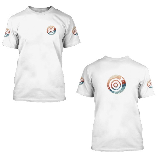 Retro Archery Bullseye 3D T Shirts
