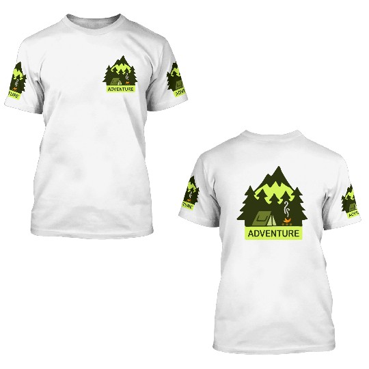 Keep It Simple (Adventure) 3D T Shirts