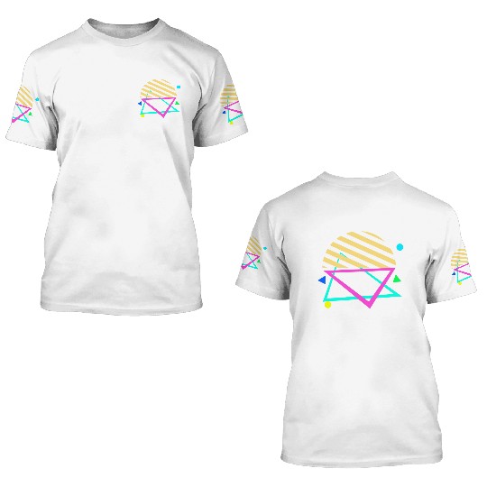 Retro sunset style 80s 3D T Shirts