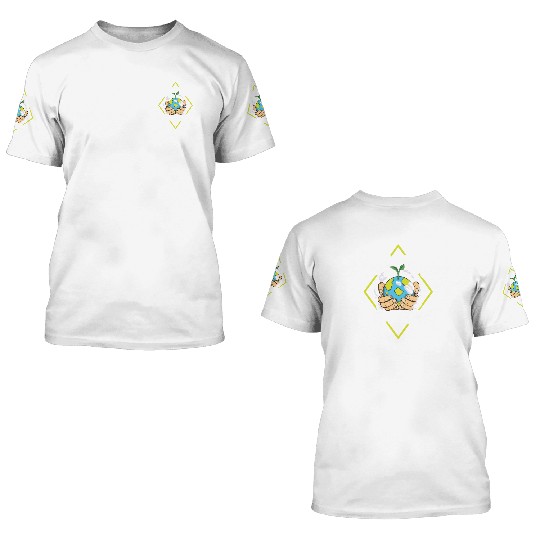 Climate Change Environmental Earth Day Planet 3D T Shirts