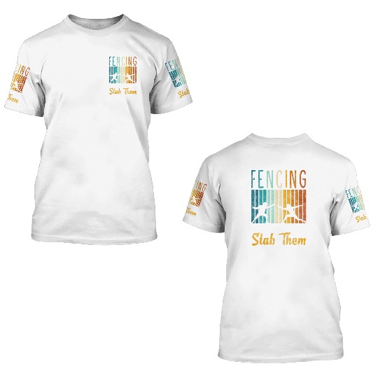 Fencing Training Winner Tradition 3D T Shirts
