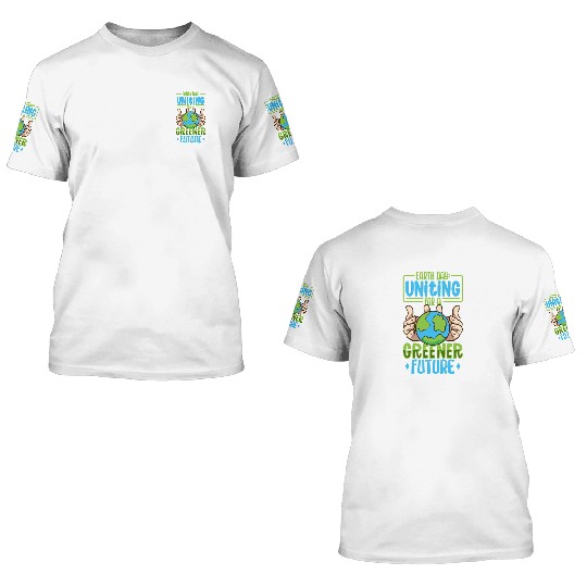 Climate Change Environmental Earth Day Planet 3D T Shirts