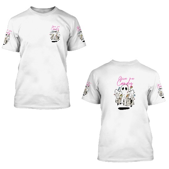 Give me Candy ! Cute Ghost 3D T Shirts