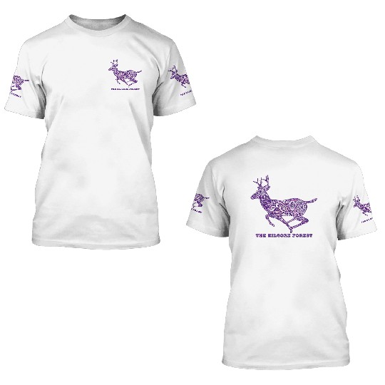 Deer - Violet 3D T Shirts