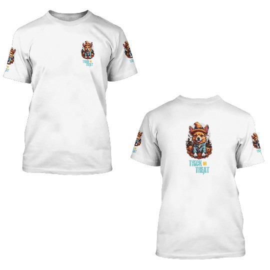 Detactive puppy -Happy Halloween 3D T Shirts