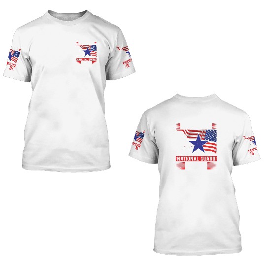 Proud Army National Guard Mom 3D T Shirts