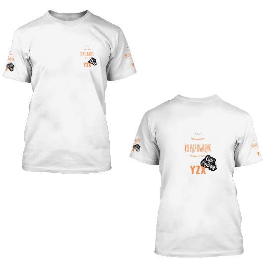 Halloween trick or treat spooky vibes 3D T Shirts