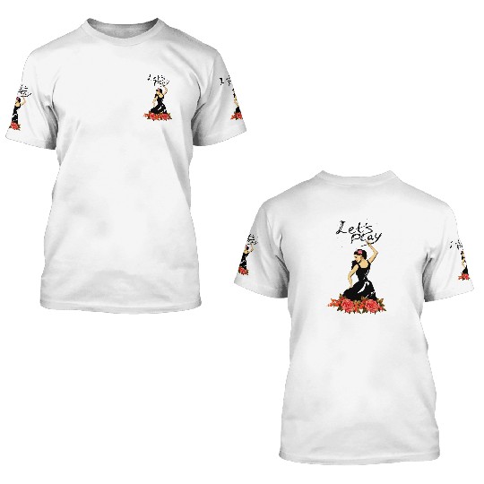 Black dancer 3D T Shirts