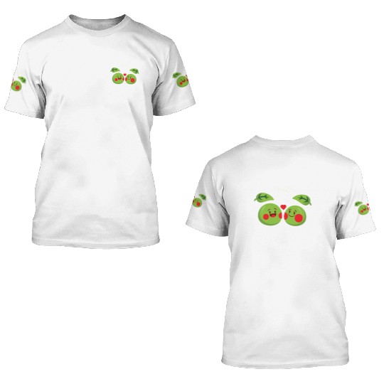 You Make Me Hap-pea for a Husband Wife Bride 3D T Shirts