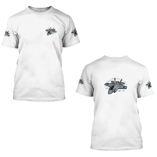 Missing F-35 War Plane 3D T Shirts