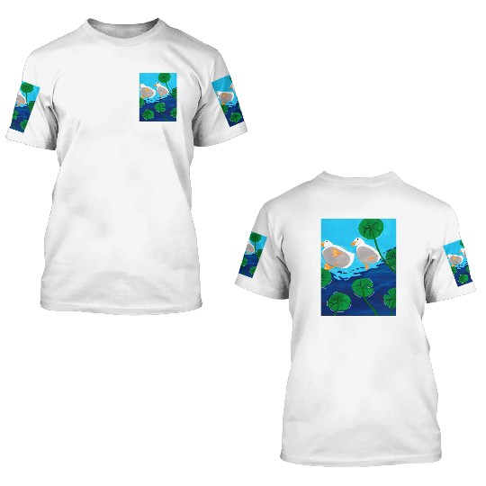 Duck Pond 3D T Shirts