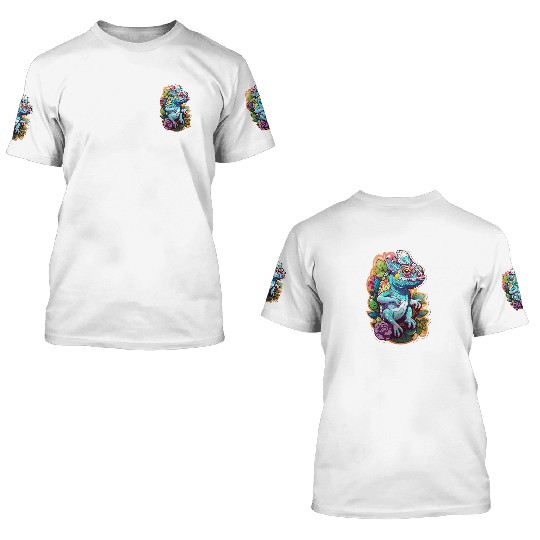 Chameleon kawaii 3D T Shirts