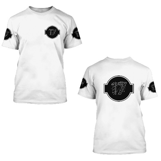 Space Number 17 3D T Shirts