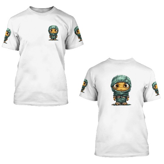 Halloween Spooky Cartoon Mummy 3D T Shirts