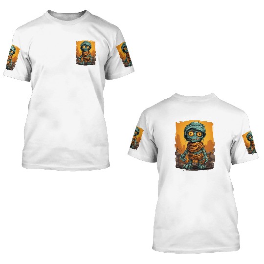 Halloween Spooky Cartoon Mummy 3D T Shirts