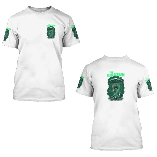 The Green Scream 3D T Shirts