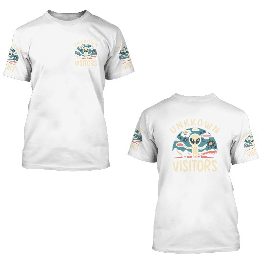 unknown visitors 3D T Shirts