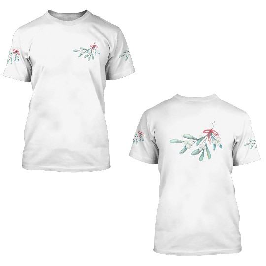 Fresh Mistletoe Bundle - Holiday Tradition 3D T Shirts