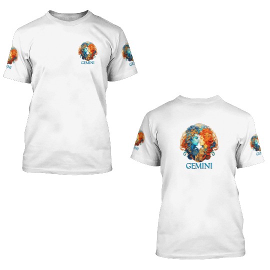 Embrace Your Gemini Identity: Gemini Zodiac 3D T Shirts