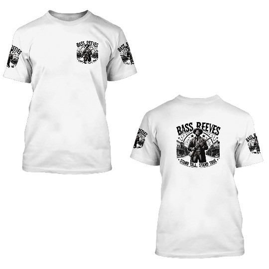 Bass Reeves Deputy US Marshel 3D T Shirts