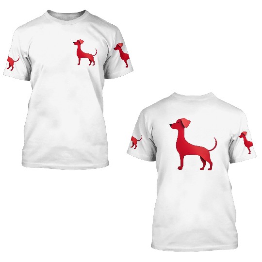 Red Dog 3 3D T Shirts