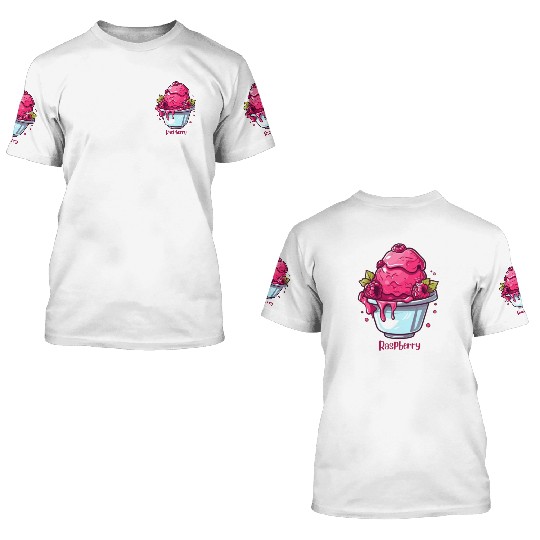 Raspberry 3D T Shirts