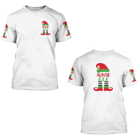 auntie elf 3D T Shirts