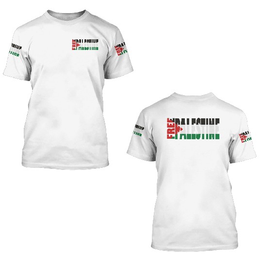 free palestine 3D T Shirts