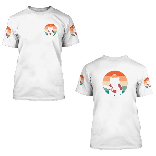 Panda Chainsaw Tree Worker 3D T Shirts
