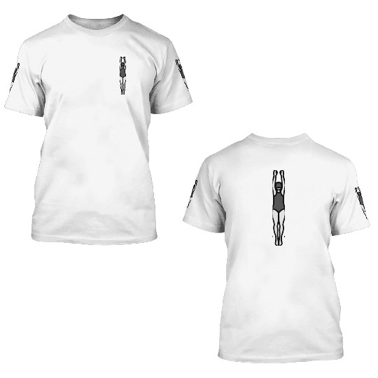 Open Water Swimming 3D T Shirts
