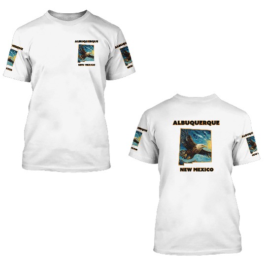 New Mexico - Eagle 3D T Shirts