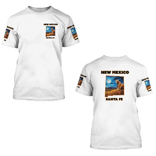 New Mexico - Cougar 3D T Shirts