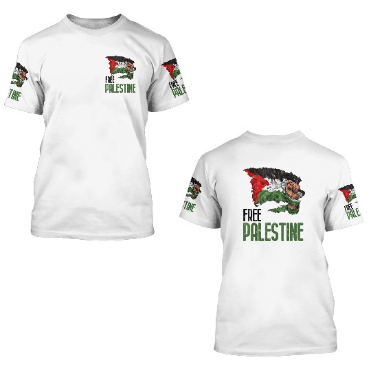 FREE PALESTINE FLAG GAZA 3D T Shirts