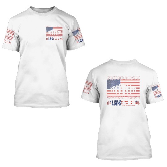 Proud Army National Guard Uncle 3D T Shirts