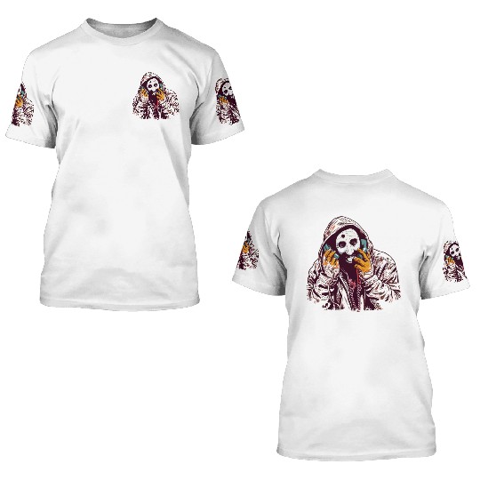 Ghostface Phone Call 3D T Shirts