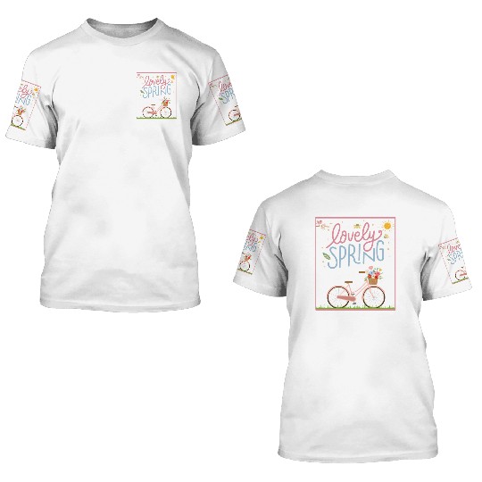 It's Spring, Spring, Easter, Flower, Hello Spring 3D T Shirts