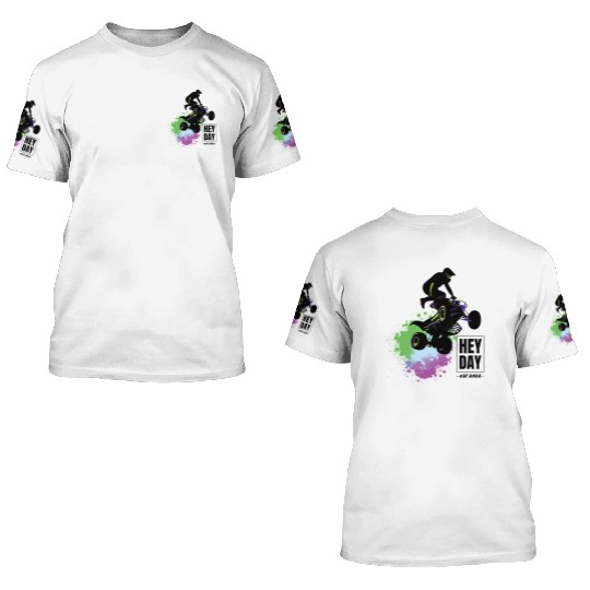 ATV/Quad " Airborne" style logo. By "Hey Day" 3D T Shirts