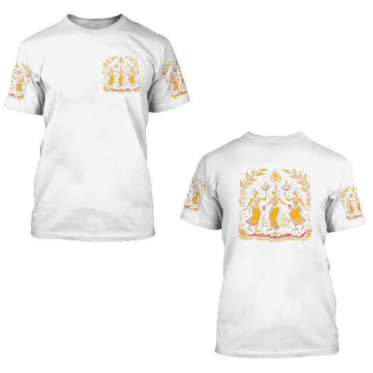 Embrace Spirituality with Sacred Dance Design 3D T Shirts