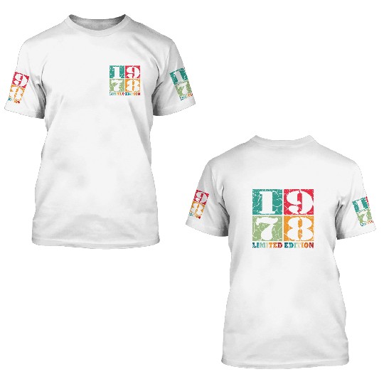 December 1978 Anniversary December 1978 December 3D T Shirts