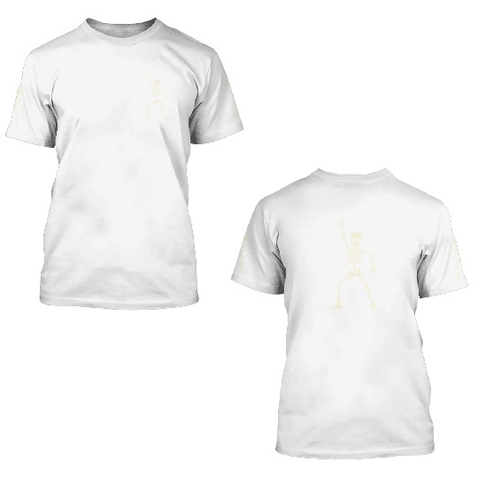 Dancing skeleton 3D T Shirts