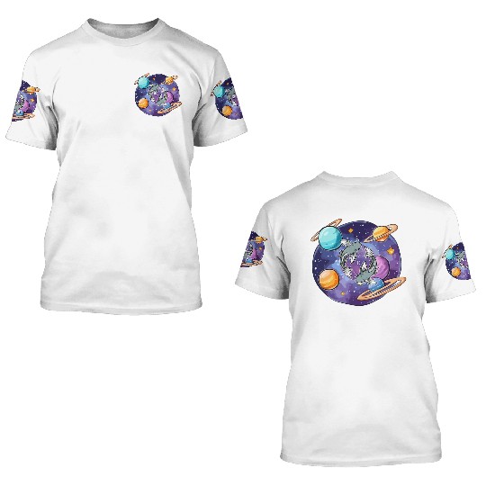 Pisces zodiac sign 3D T Shirts