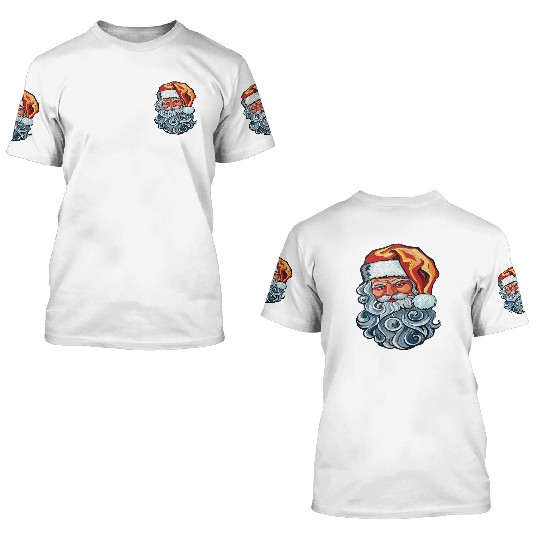 Santa 3D T Shirts Classic Santa Clause