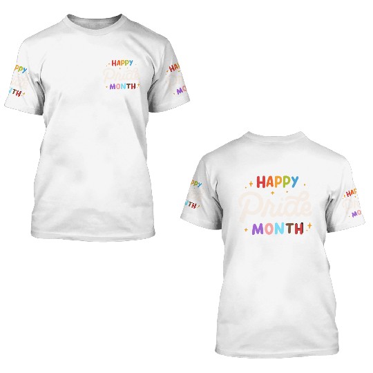 Happy Pride Month 3D T Shirts