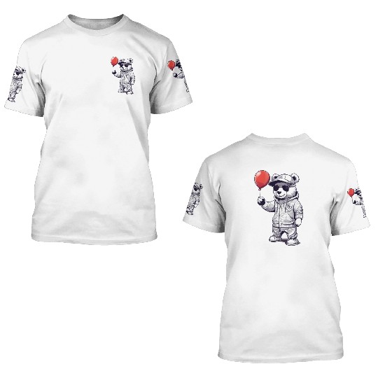 Red Balloon 3D T Shirts