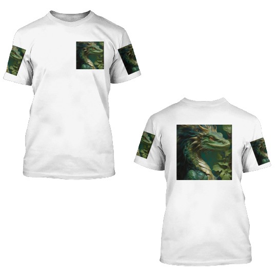 green dragon 3D T Shirts
