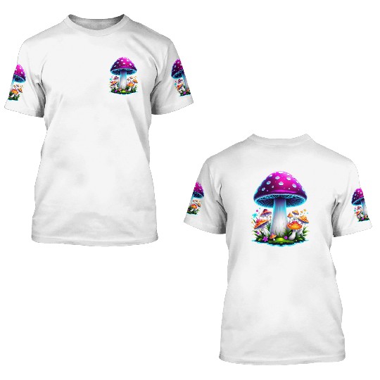 Magic Mushroom 3D T Shirts