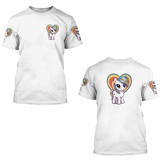 Love Pony 3D T Shirts