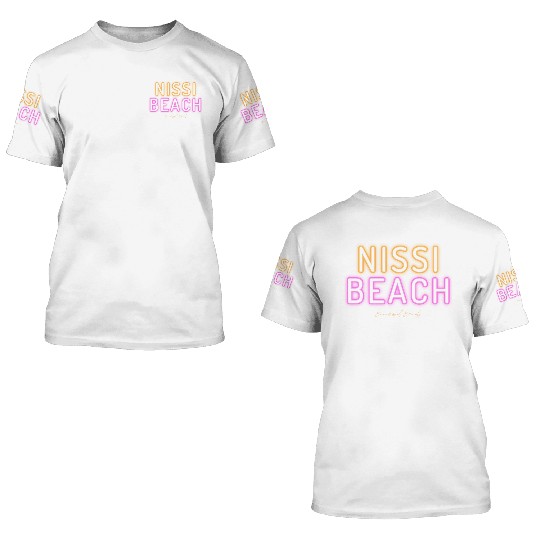 nissi beach sun kissed sand 3D T Shirts