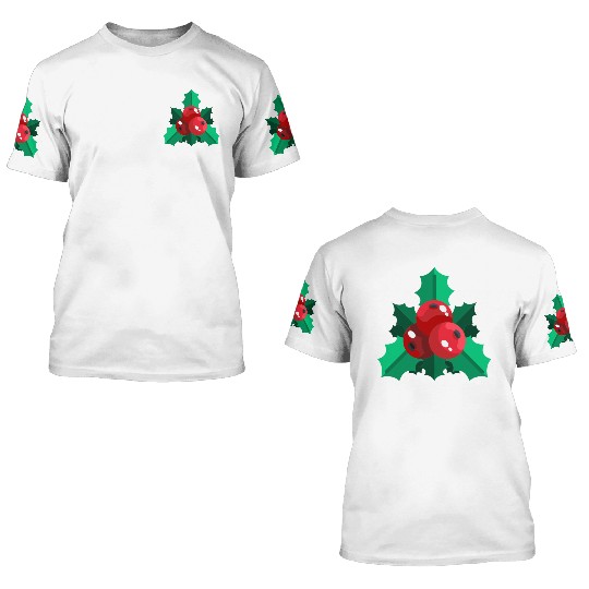 mistletoe christmas 3D T Shirts
